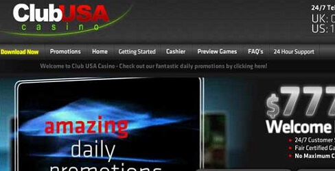 Club USA Casino at a Glance for Internet Players